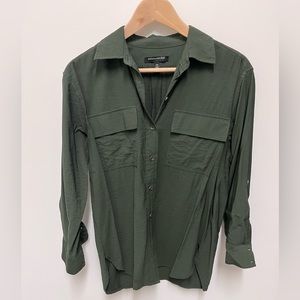 Olive Banana Republic Utility Shirt